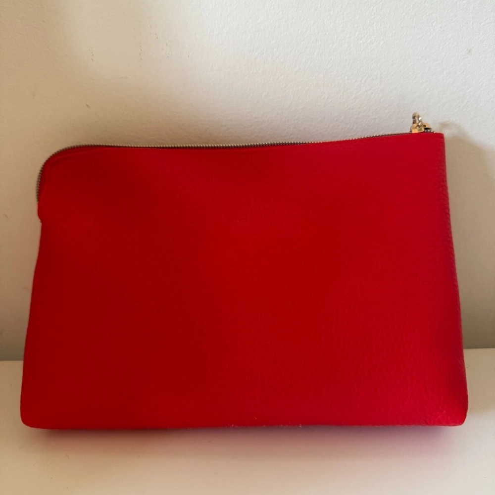 Shiseido Red & Gold Makeup Toiletry Bag NEW clutch wristlet - Picture 2 of 8